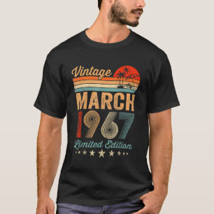 Camiseta Vintage março 1967 55 Anos