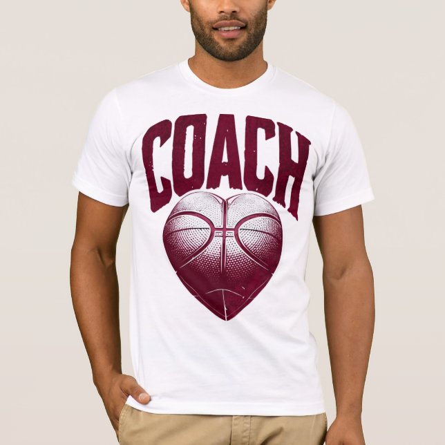 Camiseta Vintage Maroon Coach Basbol T-Shirt (Frente)