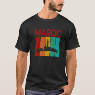 Camiseta Vintage Marrocos Eu Amo Marrocos Mapa Marrocos Fut