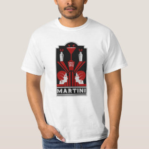 Camiseta Vintage Martini Art Deco