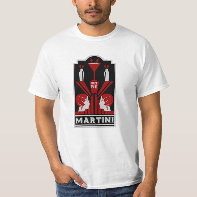 Camiseta Vintage Martini Art Deco (Frente)