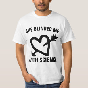 CAMISETA VINTAGE MASCULINO ANOS 80 BLINDED ME WITH SCIENCE