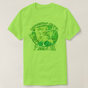 Camiseta Vintage mau do absinto da menina
