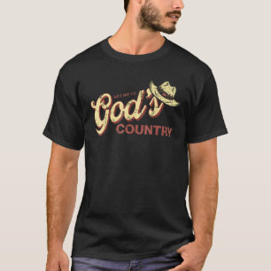Camiseta Vintage me leva ao país de Deus, um país engraçado