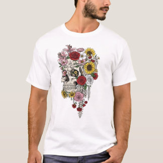Camiseta Vintage medicinal anatomia do crânio T-Shirt