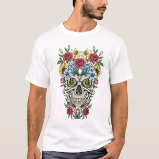 Camiseta Vintage medicinal anatomia do crânio T-Shirt