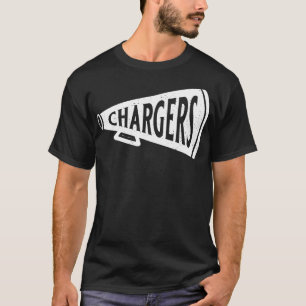 Camiseta Vintage Megaphone Los Angeles Chargers White Charg