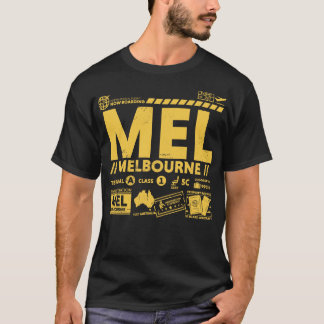 Camiseta Vintage Melbourne MEL - Código do Aeroporto MEL -