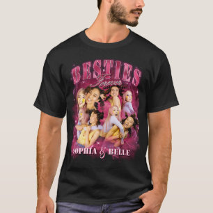 Camiseta Vintage Melhor Amiga Bootleg BFF Fotos Ra