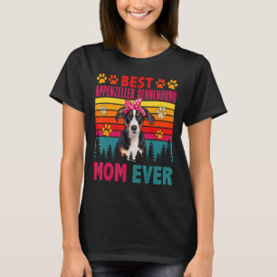 Camiseta Vintage Melhor Appenzeller Sennenhund Mãe Ever Dog