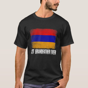 Camiseta Vintage Melhor Avô Alguma Vez Homens Retro Armênia