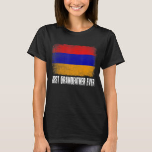 Camiseta Vintage Melhor Avô Alguma Vez Homens Retro Armênia