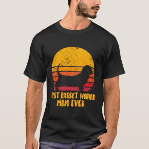 Camiseta Vintage Melhor Basset Hound Mamãe Engraçada Gift M