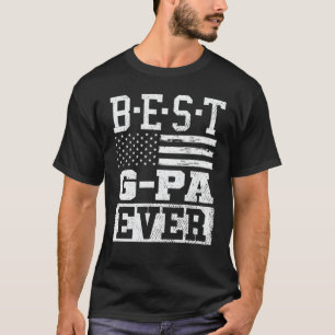 Camiseta Vintage Melhor G-PA Ever American Flag Avô