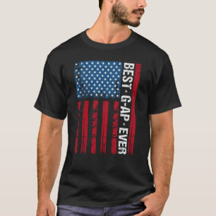 Camiseta Vintage Melhor G-PA Ever American Flag Avô
