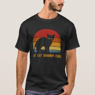Camiseta Vintage Melhor Gatinho Grammy de Sempre Mamãe Gat