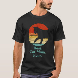 Camiseta Vintage Melhor Gato Mãe Alguma Vez Deu Mamãe De Ga
