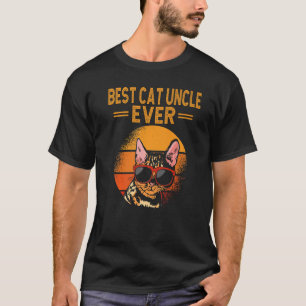 Camiseta Vintage Melhor Gato Tio Nunca RetroDia de os pais