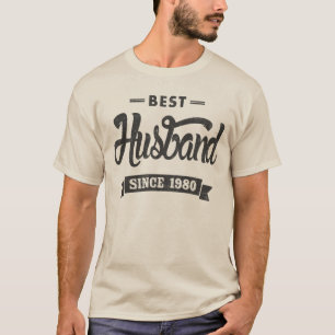Camiseta Vintage Melhor Marido Desde 1980