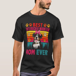 Camiseta Vintage Melhor Montanha Entlebucher Mamãe Sempre B