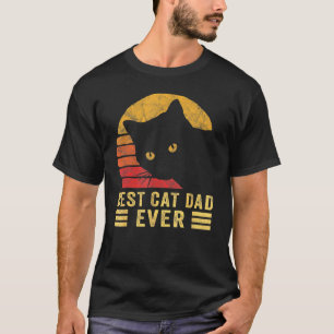 Camiseta Vintage Melhor Pai de Gato de Sempre Estilo Oitent