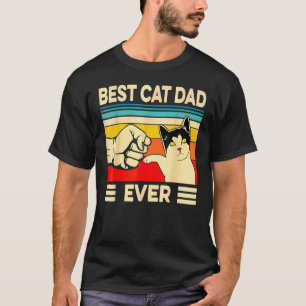 Camiseta Vintage Melhor Pai De Gato Nunca Pai S Dia Cat Tet