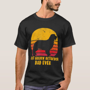 Camiseta Vintage - Melhor Pai De Retriever De Ouro Nunca Pa