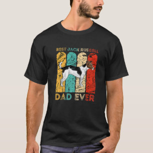 Camiseta Vintage Melhor Pai Jack Russel Dia Do Pai Para D