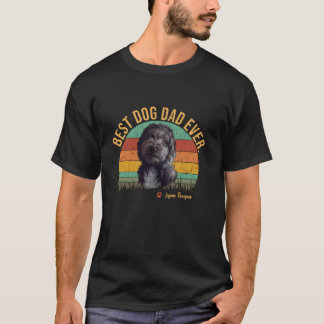 Camiseta Vintage Melhor Pai Lagotto Romagnolo De Todos Os P