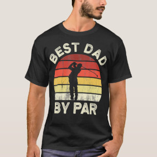Camiseta Vintage Melhor Pai Por Golfe De Dia de os pais
