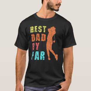 Camiseta Vintage Melhor Pai Por Golfe De Dia de os pais Par