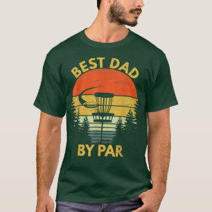 Camiseta Vintage Melhor Pai Por Par Disk Golf Gift Men Pais