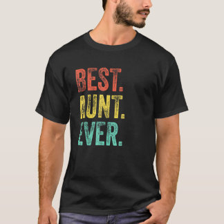 Camiseta Vintage Melhor Tia Alguma Vez Retrora Tia Mãe Dis