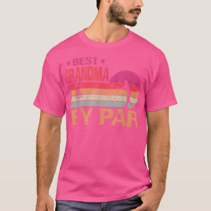 Camiseta Vintage Melhor Vovó Por Par Disco Golf Mãe Engraça