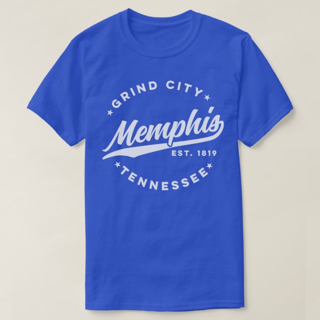 Camiseta Vintage Memphis Tennessee Grind City Retro EUA (Frente do Design)