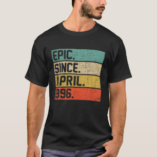Camiseta Vintage Men Women 26ª Epic De Aniversário Desde 1 