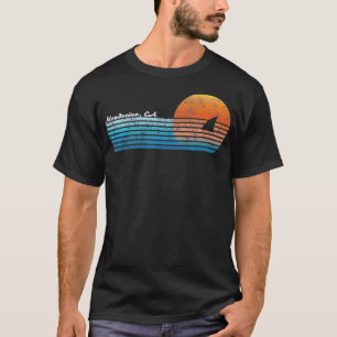 Camiseta Vintage Mendocino CA Retro 80s Fin Sunset