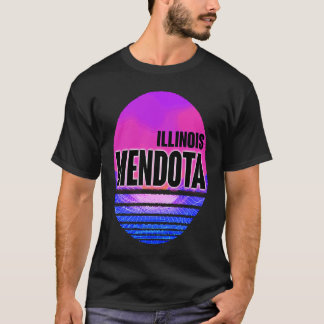 Camiseta Vintage Mendota Vaporwave Illinois