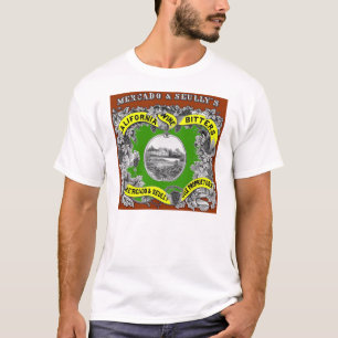 Camiseta Vintage Mercado e anúncio do bitters de Seully