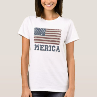 Camiseta Vintage 'Merican Flag T-shirt
