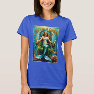Camiseta Vintage Mermaid Queen Tee - Eterno Ocean Royalty