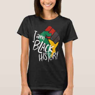 Camiseta Vintage Mês da História Negra Punho Mulhe