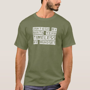 Camiseta Vintage Meu Ano de Nascimento, Eterno Minha Mindse