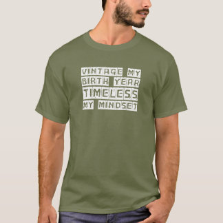 Camiseta Vintage Meu Ano de Nascimento, Eterno Minha Mindse