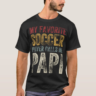 Camiseta Vintage Meu Jogador de Futebol Favorito Me Chama d