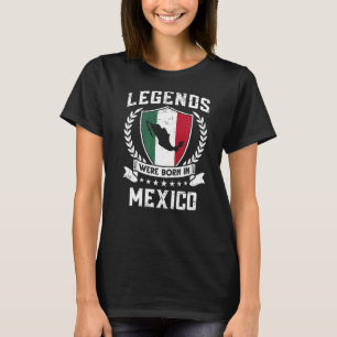 Camiseta Vintage Mexicana Flag Legends Foi Nascer No México
