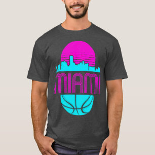 Camiseta Vintage Miami Florida Cityscape Retro Basball 2