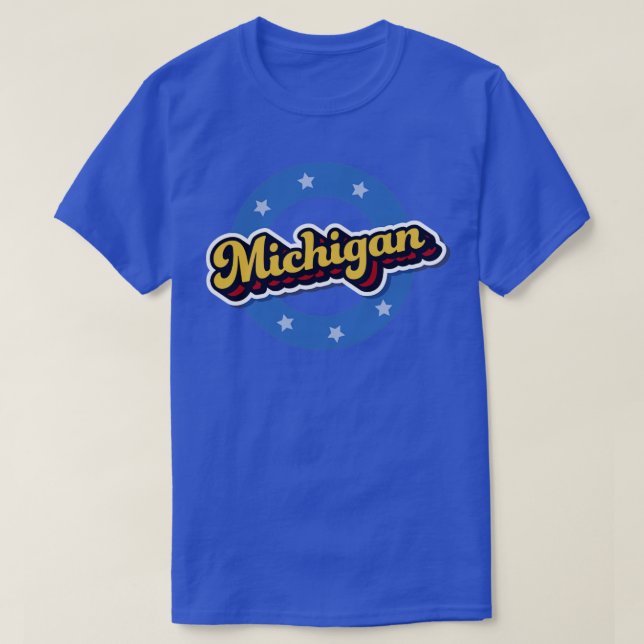 Camiseta Vintage Michigan1 (Frente do Design)