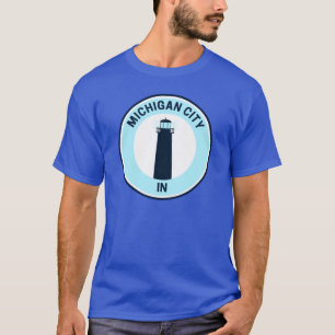 Camiseta Vintage Michigan City Indiana Tamanho Grande