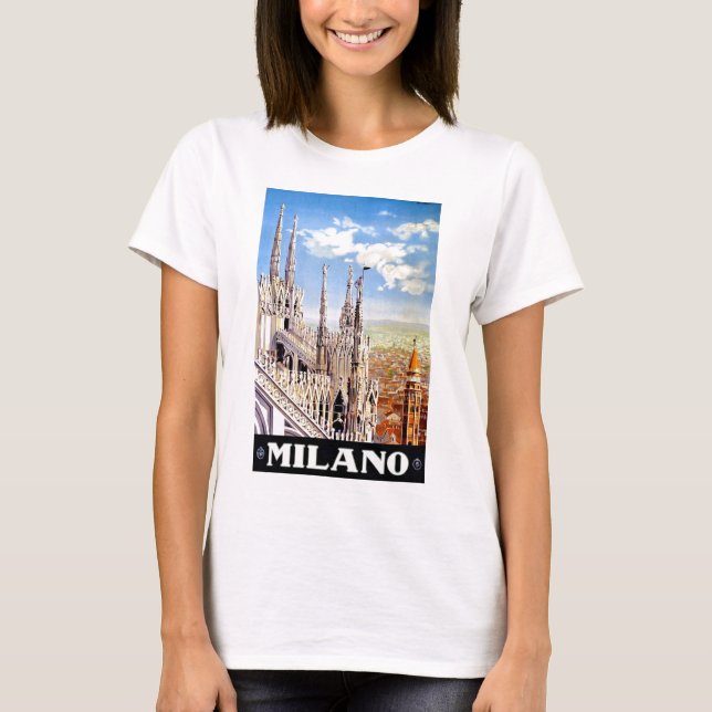Camiseta Vintage Milano Viagem (Frente)